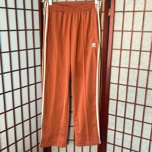 Adidas Coral Orange Three Stripe Jogger Basketball Pant